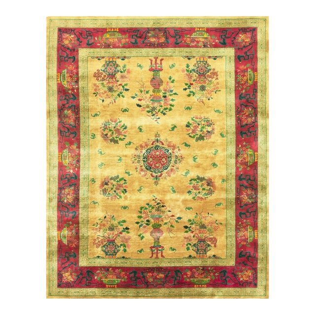 1920s Chinese Art Deco Carpet ( 8'9" x 11'6" - 267 x 351 ) For Sale