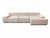 Mid-Century Modern Large Cantoni 3-Pc Modular Sectional Sofa in Off-White Cream Micro-Suede, Like New For Sale - Image 3 of 14