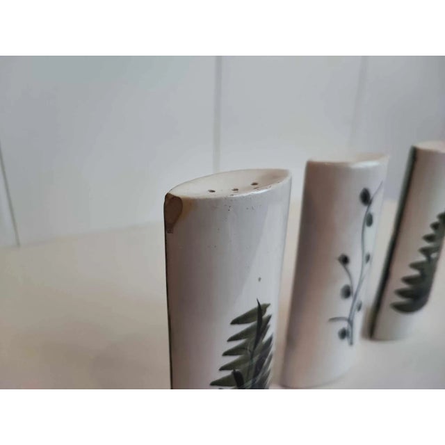 Ceramic Vintage Porcelain Spice Containers, Italy, 1970s, Set of 3 For Sale - Image 7 of 8