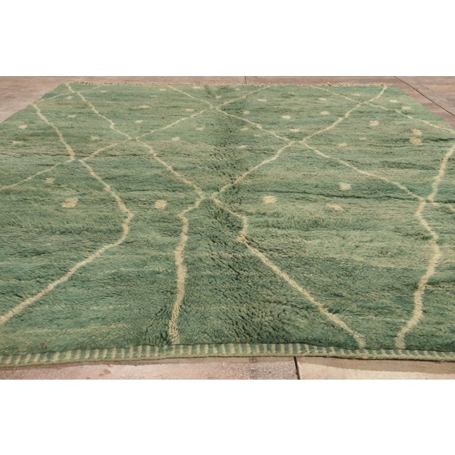 Contemporary Beni Mrirt Moroccan Rug, 08'01 X 11'01 For Sale - Image 9 of 10