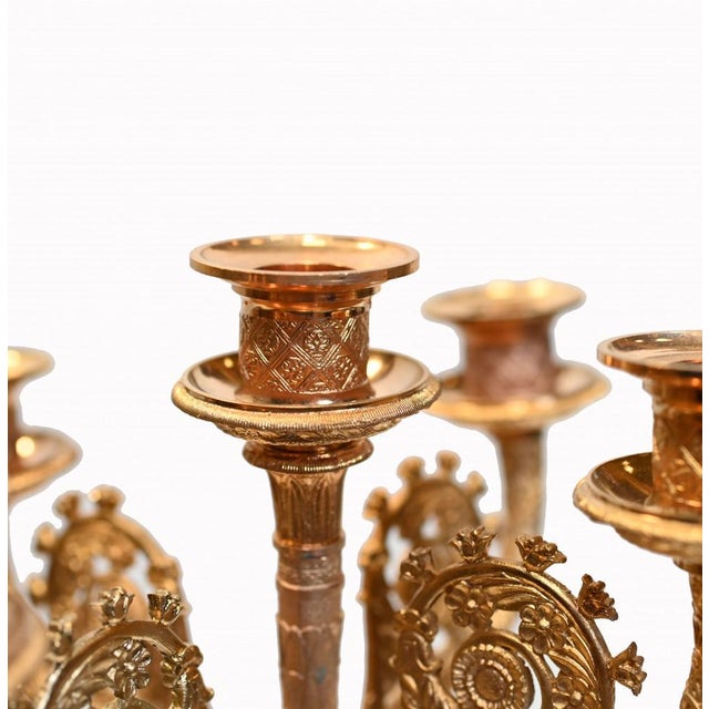 French Regency Classical Gilt Bronze Candleholders Maiden, Set of 2 For Sale - Image 13 of 17