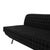 Mid-Century Italian Sofa Bed in Textured Black Velvet, Italy, 1950s For Sale - Image 4 of 10