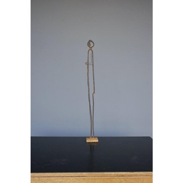 Metal Sculpture of a Standing Figure, 20th Century For Sale - Image 3 of 8