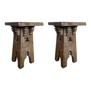 1900 French Stools Set of 2 For Sale