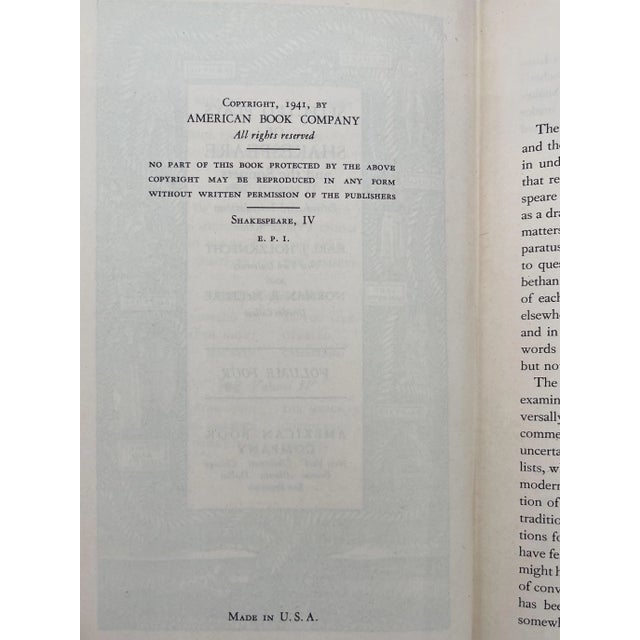 Selected Plays of Shakespeare, Three Volumes Published 1936-1941, Signed by the Editor For Sale - Image 9 of 12