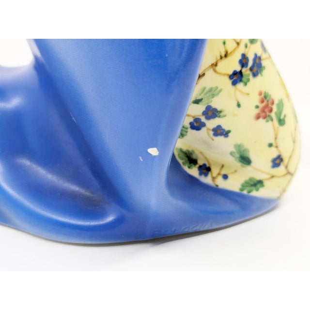 Ceramic Madonna Hand-Decorated by Paola Bologna for Lenci, Turin, 1935 For Sale - Image 12 of 17