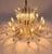 Metal Curved Italian Murano Crystal Rib Prism Chandelier & Sconces in the Manner of Venini For Sale - Image 7 of 11
