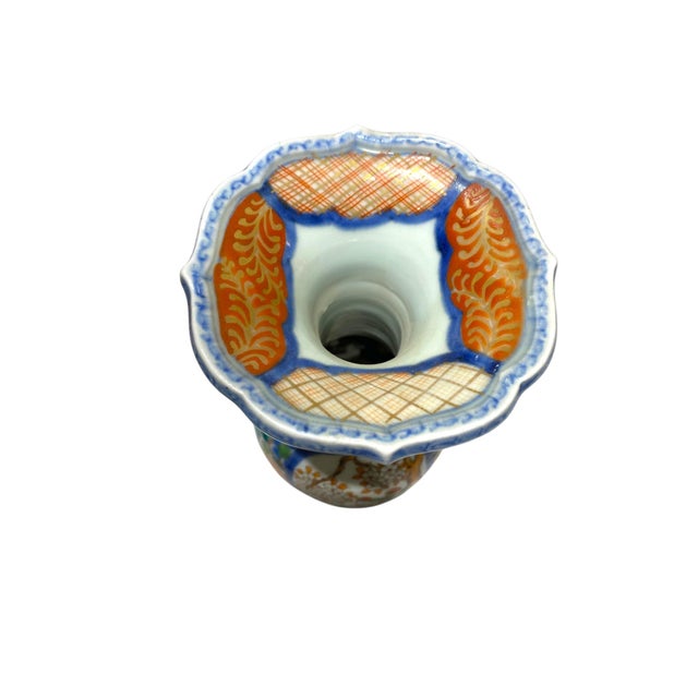 19th Century Japanese Imari Porcelain Vase by Zoshuntei Sanpo – Hand-Painted Birds, Arita Ware, Late Edo to Meiji Period Antique For Sale - Image 9 of 17