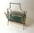 Green Italian Brass and Smoked Glass Magazine Rack, Italy, 1960s For Sale - Image 8 of 13