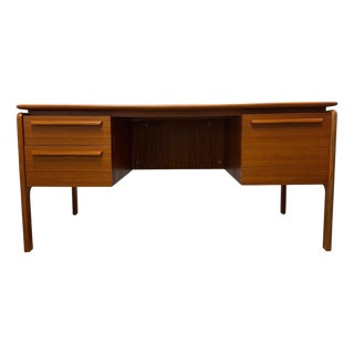 Mid-Century Modern Teak Executive Desk by Danflex, Denmark, 1960s-70s For Sale