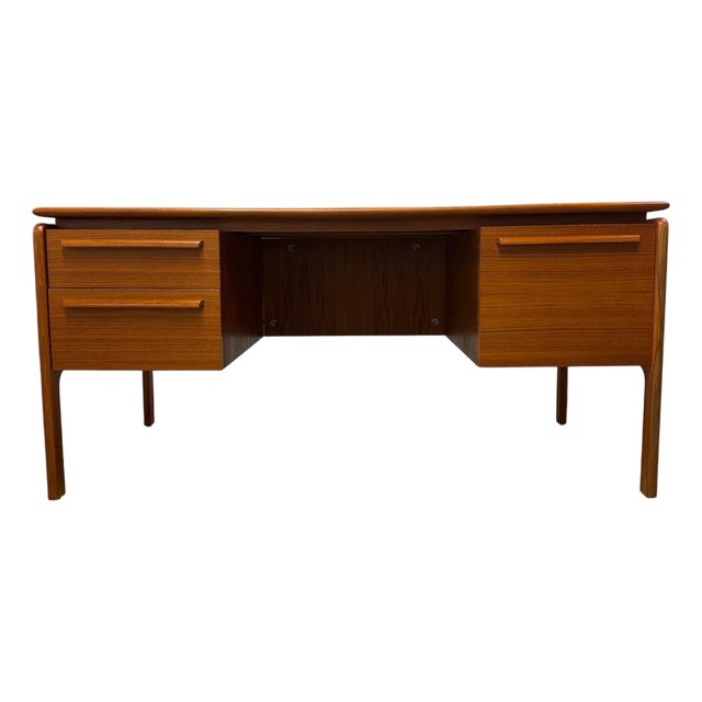 Mid-Century Modern Teak Executive Desk by Danflex, Denmark, 1960s-70s For Sale