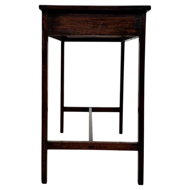 18th Century English Georgian Mahogany Side Table For Sale - Image 6 of 12