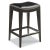 Transitional Saddle Seat Bar Stool in Black For Sale - Image 3 of 3