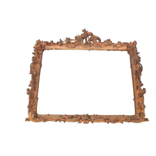 Carved Wooden Frame with Mirror, 1880s For Sale - Image 10 of 17