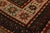 Hand-Knotted Antique Kasai Rug Red Orange and Beige Geometric Tribal Pattern For Sale In New York - Image 6 of 8