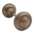 Pair of Vintage 2.25 In. Concentric Brass Passage Door Knobs For Sale