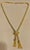 14k Solid Yellow Gold Adjustable Rope Lariat Slider Stopper Chain Y Necklace 53G For Sale - Image 11 of 18