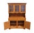 Wood Ethan Allen Heirloom Nutmeg Maple Colonial Early American 47" Buffet W. China Hutch 10-6018 / 10-6036 For Sale - Image 7 of 18