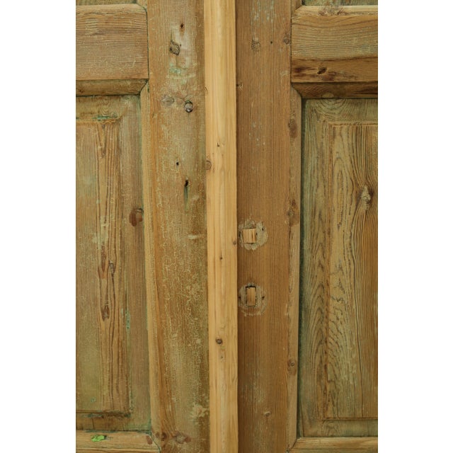 Rustic European Late 19th Century Double French Doors - a Pair For Sale - Image 3 of 5