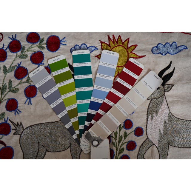 Suzani Table Runner – Deer Wall Decor For Sale - Image 11 of 11