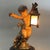 Antique Terracotta Cherub Table Lamp with Wooden Base, Early 1900s For Sale - Image 13 of 18