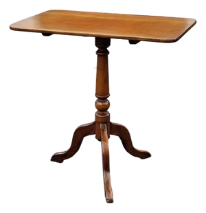 Federal Mahogany Rectangular Tilt Top Side Table
