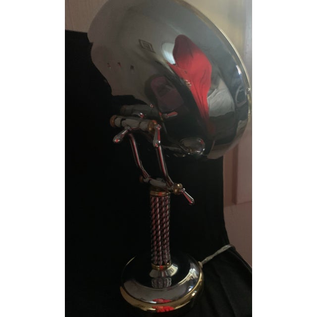 Brass Vintage Beauty Mirror For Sale - Image 8 of 8