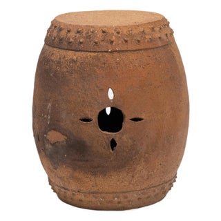 Chinese Studded Terracotta Drum, C. 1900 For Sale