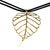 Sculptural vintage pendant necklace by Angela Cummings, crafted in solid 18K yellow gold. The openwork leaf form is...