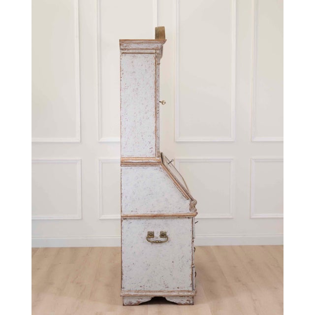 18th Century Danish Rococo Secretary with Serpentine Front, circa 1760 For Sale - Image 4 of 12