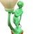 Green 1930s French Green Spleter Metal Art Deco Style Biba Lamp on Marble by Jacques Limousin For Sale - Image 8 of 9