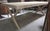 Large Industrial Wood Table with Air-Abrasive Finish, 1950s For Sale - Image 4 of 6