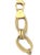 Mid 20th Century Smoky Quartz Fancy Oval Link 14k Yellow Gold Lariat Necklace For Sale - Image 4 of 6