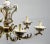 Colored and pierced painted porcelain chandelier capodimonte style production italy 1960. The chandelier is complete with...