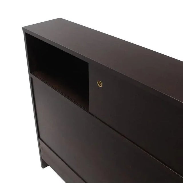 Mid-Century Modern King-Size Mid-Century Modern Headboard With Bookcase For Sale - Image 3 of 8