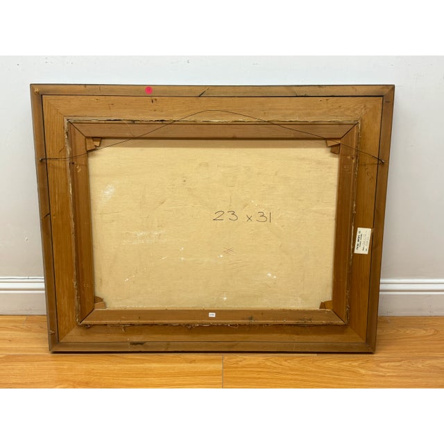 G. Nosdini Urban Landscape With Bare Trees For Sale - Image 4 of 4