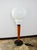 Modern Modern Table Lamp in Metal, Wood, and Glass, 1970s For Sale - Image 3 of 8