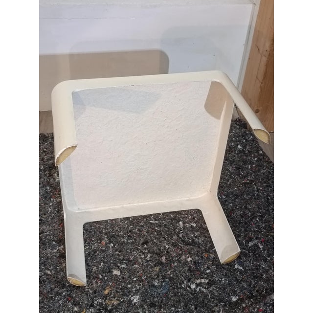 Cream Fiberglass Coffee Table attributed to Carlo Bartoli for Rossi Di Albizzate, 1960s For Sale - Image 8 of 12