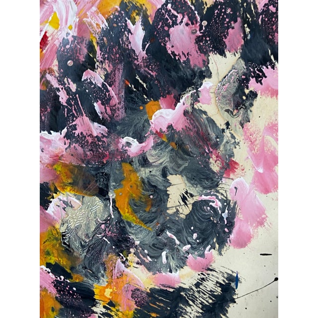 Paper Abstract Expressionism Vintage Nude of Woman by Hendrik Grise For Sale - Image 7 of 11