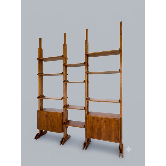 Italian Teak Bookcase, 1960s For Sale - Image 9 of 9