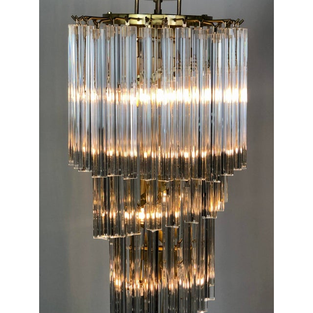 Murano Glass Cascading Chandelier, 1980s For Sale - Image 9 of 11