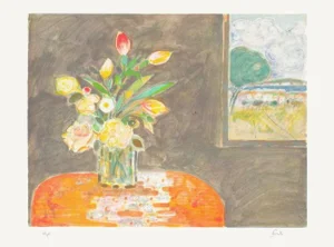 1980s Gilles Gorriti Summer Bouquet Lithograph