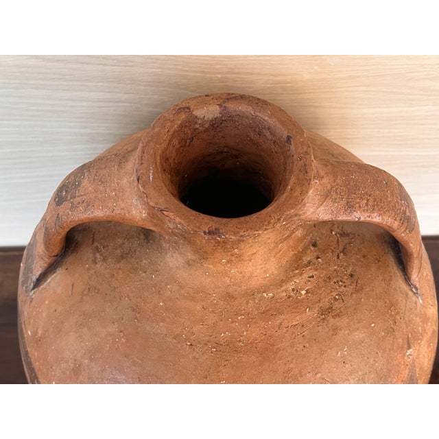 Ceramic 18th Century Bridal Jug Red Picher "Cantaro" from Calanda, Spain Terracotta Vase For Sale - Image 7 of 18