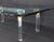 1970s Mid-Century Modern Thick Bent Lucite/Brass Rectangular Coffee Table For Sale - Image 10 of 14