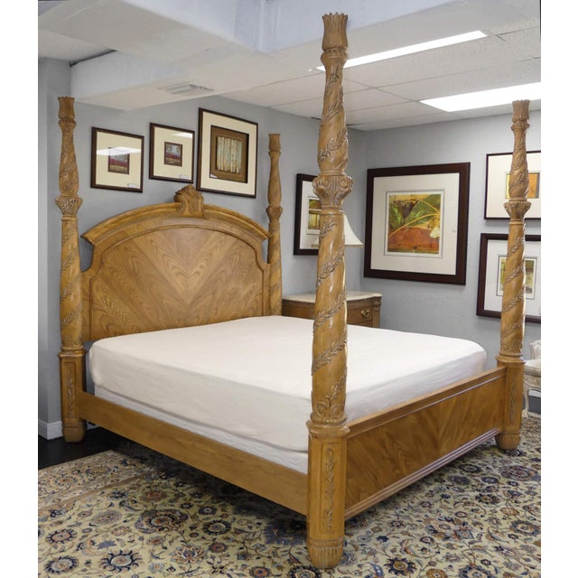 Bernhardt Athena Collection King Size Poster Bed Chairish