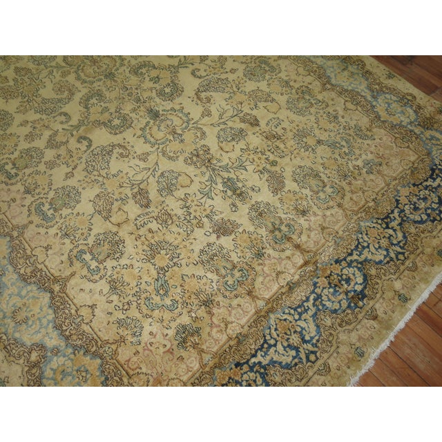 Late 20th Century Zabihi Collection Traditional Floral Persian Kirman Room Size Rug - 7'3" x 10'2" For Sale In New York - Image 6 of 18