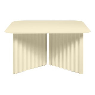 RS Barcelona Plec Medium Rectangular Steel, Ivory For Sale