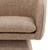 Textile Latte Pedestal Swivel Dining Chair For Sale - Image 7 of 7