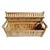 Outdoor Classic Contemporary Teak Trunk Bench For Sale - Image 4 of 7