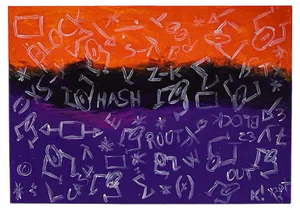 Bomberbax, Painting, 2021, Mixed Media on Canvas